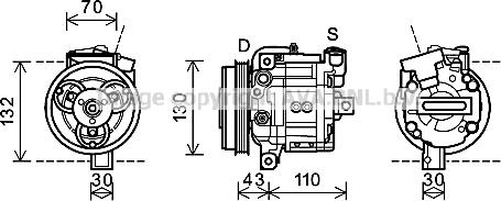 Prasco SUK081 - Compressore, Climatizzatore www.autoricambi360.it