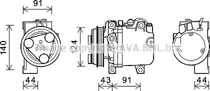 Prasco SUK088 - Compressore, Climatizzatore www.autoricambi360.it