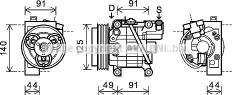 Prasco SUK083 - Compressore, Climatizzatore www.autoricambi360.it