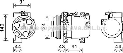 Prasco SUK109 - Compressore, Climatizzatore www.autoricambi360.it