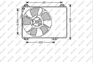 Prasco SZ034F001 - Ventola, Raffreddamento motore www.autoricambi360.it