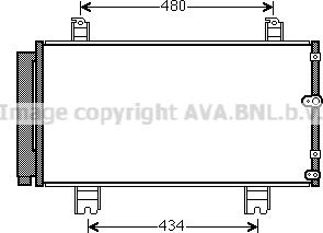 Prasco TO5572D - Condensatore, Climatizzatore www.autoricambi360.it