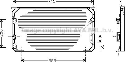 Prasco TO5190 - Condensatore, Climatizzatore www.autoricambi360.it