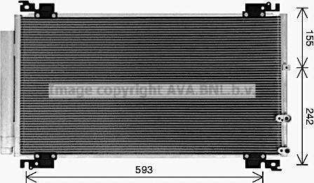 Prasco TO5766D - Condensatore, Climatizzatore www.autoricambi360.it
