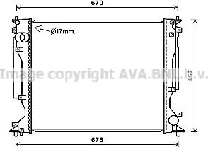 Prasco TO2717 - Radiatore, Raffreddamento motore www.autoricambi360.it
