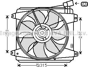 Prasco TO7554 - Ventola, Raffreddamento motore www.autoricambi360.it