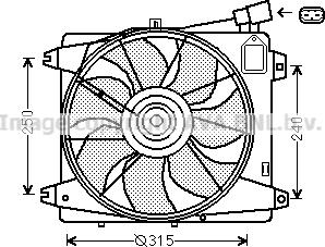 Prasco TO7555 - Ventola, Raffreddamento motore www.autoricambi360.it
