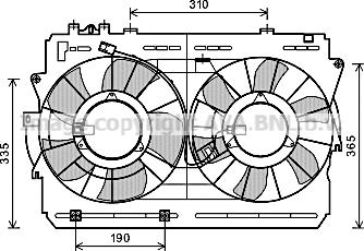 Prasco TO7570 - Ventola, Raffreddamento motore www.autoricambi360.it