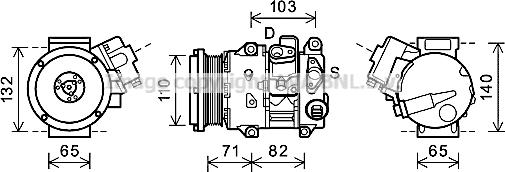Prasco TOK659 - Compressore, Climatizzatore www.autoricambi360.it