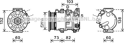 Prasco TOK685 - Compressore, Climatizzatore www.autoricambi360.it