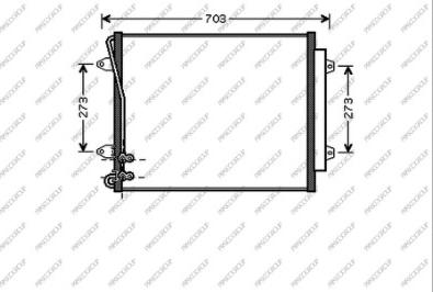 Prasco VG054C002 - Condensatore, Climatizzatore www.autoricambi360.it