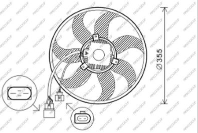 Prasco VG055F004 - Ventola, Raffreddamento motore www.autoricambi360.it