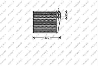 Prasco VG055H001 - Scambiatore calore, Riscaldamento abitacolo www.autoricambi360.it