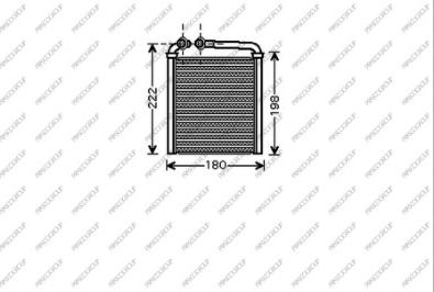 Prasco VG036H002 - Scambiatore calore, Riscaldamento abitacolo www.autoricambi360.it