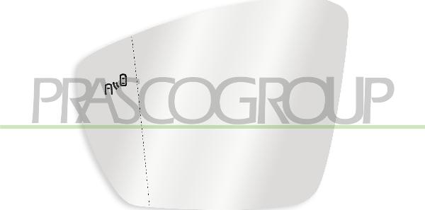 Prasco VG7707524 - Vetro specchio, Specchio esterno www.autoricambi360.it