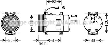 Prasco VLAK062 - Compressore, Climatizzatore www.autoricambi360.it