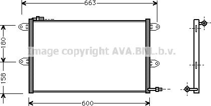 Prasco VN5144 - Condensatore, Climatizzatore www.autoricambi360.it