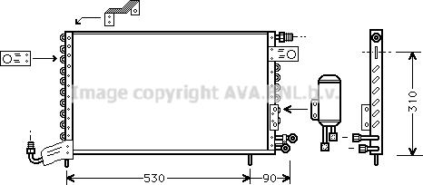 Prasco VN5142 - Condensatore, Climatizzatore www.autoricambi360.it