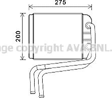 Prasco VN6378 - Scambiatore calore, Riscaldamento abitacolo www.autoricambi360.it