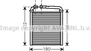 Prasco VN6256 - Scambiatore calore, Riscaldamento abitacolo www.autoricambi360.it
