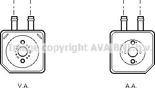 Prasco VN3086 - Radiatore olio, Olio motore www.autoricambi360.it