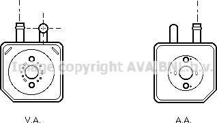 Prasco VN3082 - Radiatore olio, Olio motore www.autoricambi360.it