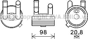 Prasco VN3396 - Radiatore olio, Cambio automatico www.autoricambi360.it