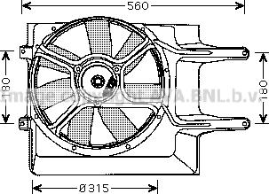 Prasco VN7509 - Ventola, Raffreddamento motore www.autoricambi360.it