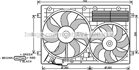 Prasco VN7529 - Ventola, Raffreddamento motore www.autoricambi360.it