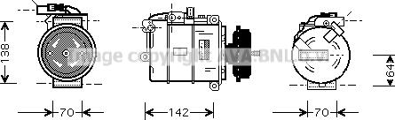 Prasco VNAK087 - Compressore, Climatizzatore www.autoricambi360.it