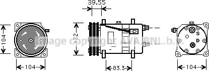 Prasco VNK074 - Compressore, Climatizzatore www.autoricambi360.it