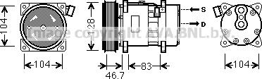 Prasco VNK309 - Compressore, Climatizzatore www.autoricambi360.it