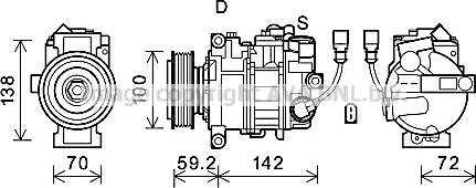 Prasco VNK385 - Compressore, Climatizzatore www.autoricambi360.it