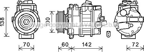 Prasco VNK386 - Compressore, Climatizzatore www.autoricambi360.it