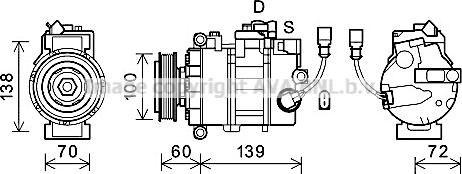 Prasco VNK382 - Compressore, Climatizzatore www.autoricambi360.it