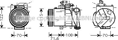 Prasco VNK257 - Compressore, Climatizzatore www.autoricambi360.it