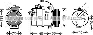 Prasco VNK261 - Compressore, Climatizzatore www.autoricambi360.it
