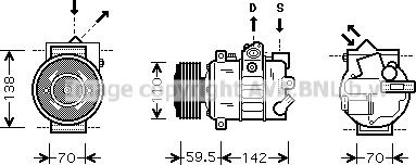 Prasco VNK220 - Compressore, Climatizzatore www.autoricambi360.it