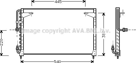 Prasco VO5080 - Condensatore, Climatizzatore www.autoricambi360.it