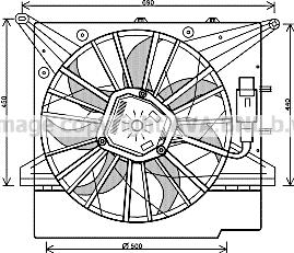 Prasco VO7510 - Ventola, Raffreddamento motore www.autoricambi360.it