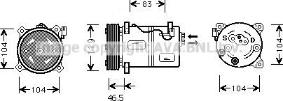 Prasco VOK095 - Compressore, Climatizzatore www.autoricambi360.it