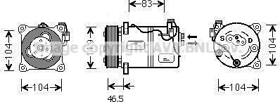 Prasco VOK059 - Compressore, Climatizzatore www.autoricambi360.it