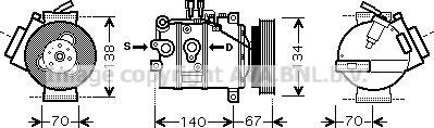 Prasco VOK142 - Compressore, Climatizzatore www.autoricambi360.it