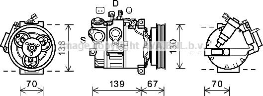 Prasco VOK167 - Compressore, Climatizzatore www.autoricambi360.it