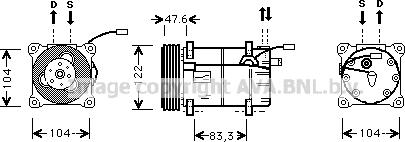 Prasco VOK109 - Compressore, Climatizzatore www.autoricambi360.it