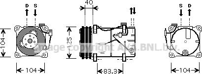 Prasco VOK119 - Compressore, Climatizzatore www.autoricambi360.it