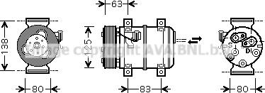 Prasco VOK120 - Compressore, Climatizzatore www.autoricambi360.it