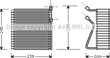 Prasco VOV091 - Evaporatore, Climatizzatore www.autoricambi360.it