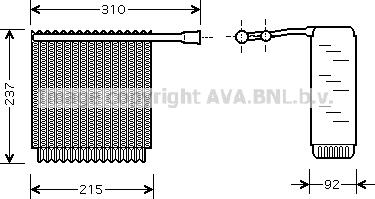 Prasco VOV125 - Evaporatore, Climatizzatore www.autoricambi360.it