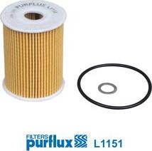Purflux L1151 - Filtro olio www.autoricambi360.it
